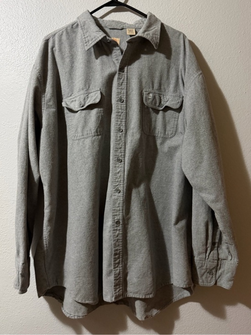 Timberland Classic Gray Thick Flannel Size 3XL